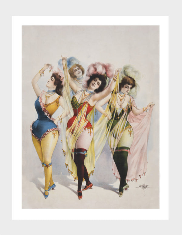 Feathered Burlesque Ladies Digital Download