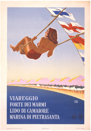 Forte Dei Marmi Italy Vintage Travel Poster Europe Digital Download