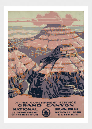 Grand Canyon National Park USA Travel Poster Digital Download