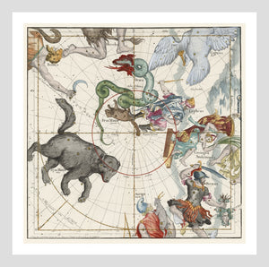 Ignace Gaston Pardies Plate 1 Celestial Sky Map Cartography Digital Download