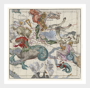 Ignace Gaston Pardies Plate II Celestial Sky Map Cartography Digital Download