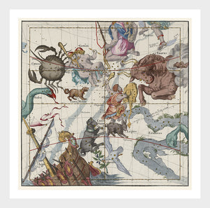 Ignace Gaston Pardies Plate III Celestial Sky Map Cartography Digital Download