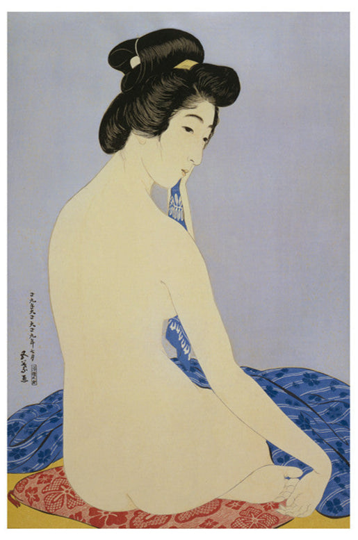 Woman After A Bath Shin Hanga Japanese Woodblock Print Digital Download