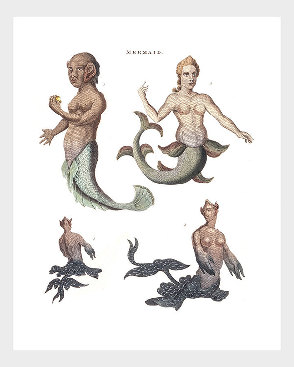 Mermen Lithograph Print Digital Download