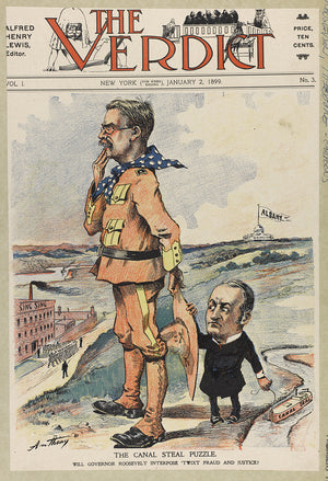 Theodore Roosevelt The Verdict Cover Political Cartoon Digital Download