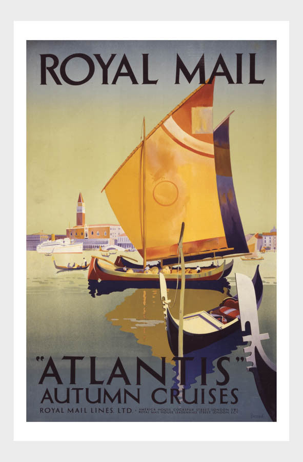 Royal Mail AtlantisTravel Poster Digital Download