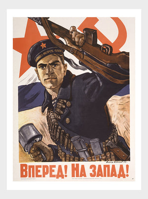 Russian Soldier WWII Poster Digital Download