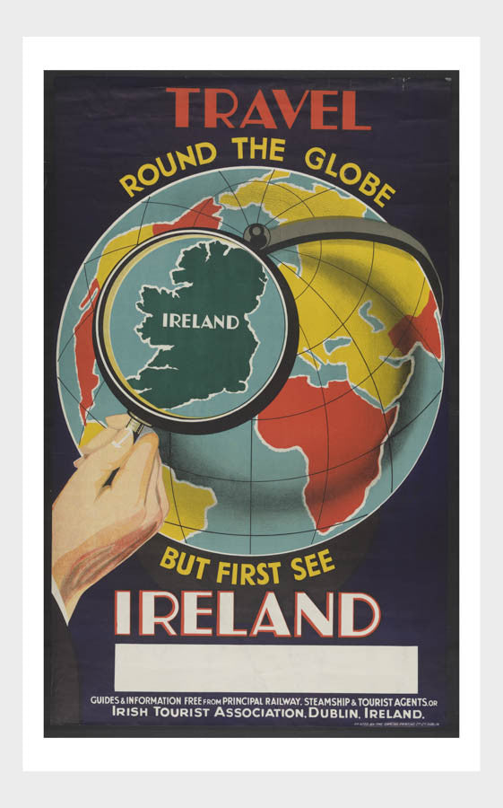 Travel Around The Globe See Ireland Travel Poster Digital Download