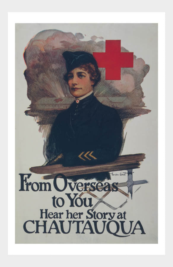 WWI Red Cross From Overseas To You Hear Hear Story At Chautauqua Poster Military Digital Download