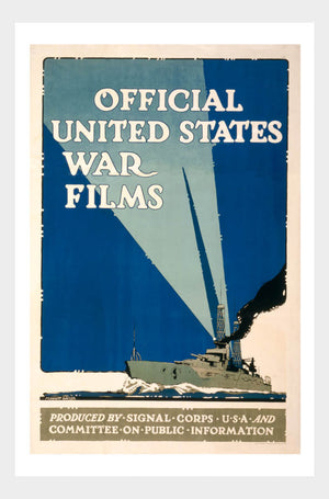 WWI Official US War Films Navy 01 War Poster Military Digital Download