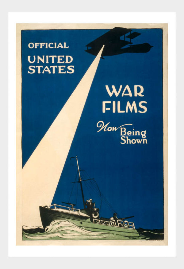 WWI Official US War Films Navy 02 War Poster Military Digital Download