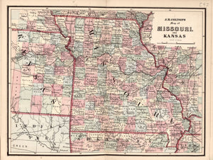 American Civil War Chronological Map: 8/8 State of Moussri Digital Download