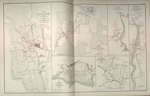 American Civil War Map: "Corinth, Mississippi; Fredericksburg, Virginia; Bayou Fourche, Arkansas ; Wilmington, North Carolina" Digital Download