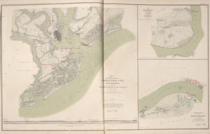 American Civil War Map: "Charleston City and Harbor; Plan and Battle of Belmont, Missouri" Digital Download