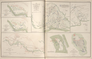 American Civil War Map: "Shiloh, Tennessee; Valverde and Fort Craig, New Mexico; Roanoke Island, Virginia" Digital Download