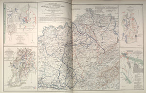 American Civil War Map: "Cumberland, Maryland; Perryville, Kentucky; Baton Rouge, Louisiana; Washington, D.C." Digital Download