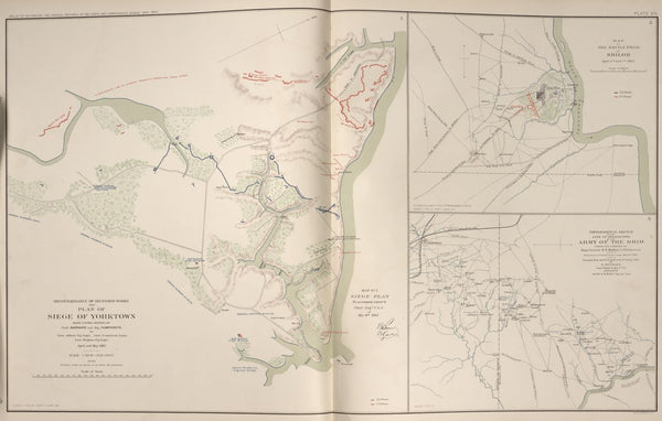 American Civil War Map: "Yorktown, Virginia; Shiloh, Tenn.; operations of the Army of the Ohio" Digital Download