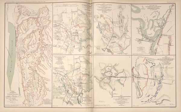 American Civil War Map: "Vicksburg, Jackson, Big Black River Bridge, Mississippi" Digital Download